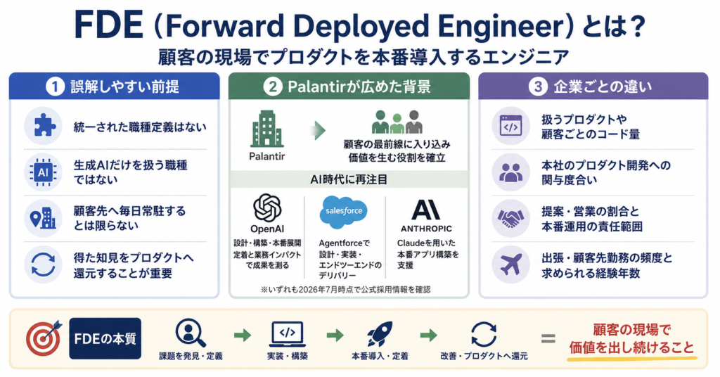 FDE（Forward Deployed Engineer）とは？